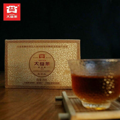 2011 Year TAETEA Lao Cha Tou Dayi Menghai Puerh Pu'er Puer Ripe Tea Brick 250g