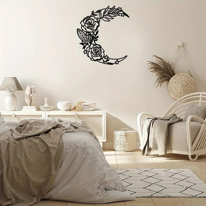 Moon Phase Wall Art Boho Moon Wall Home Decor Hanging Moon Wall Decor Metal Wall