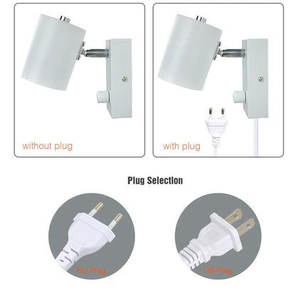 Wall Lamps Indoor LED With Switch Nordic Simple Lights EU US Plug Bedside Sconce