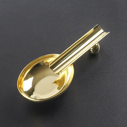 Cigar Ashtray Stainless Steel Spoon Cigarette Holder Stand Accessory 153x65x29mm