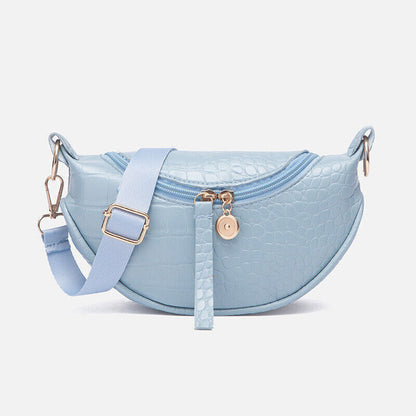 PU Leather Women's Bag Chest Bag Zipper Women's Shoulder Messenger Bag Handbags