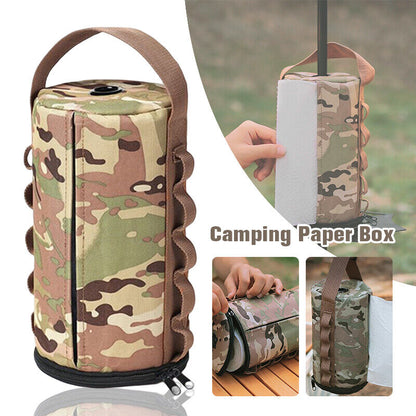 Outdoor Camping Portable Tissue Case Box Storage Bag Paper Towel Storage Case
