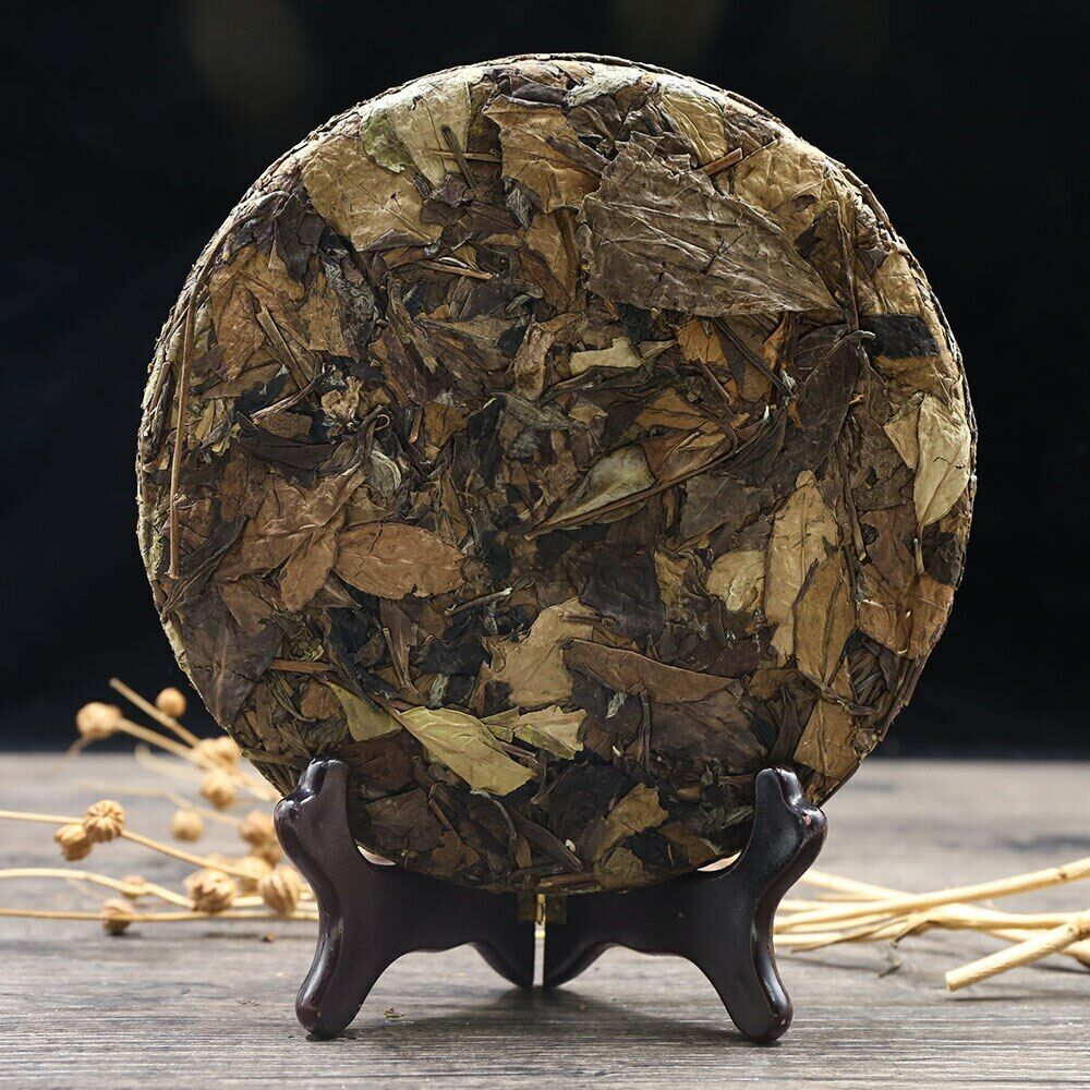 Chinese Tea Ancient Tree Shou Mei White Tea Bai Cha Tea Leaf Cake 340g