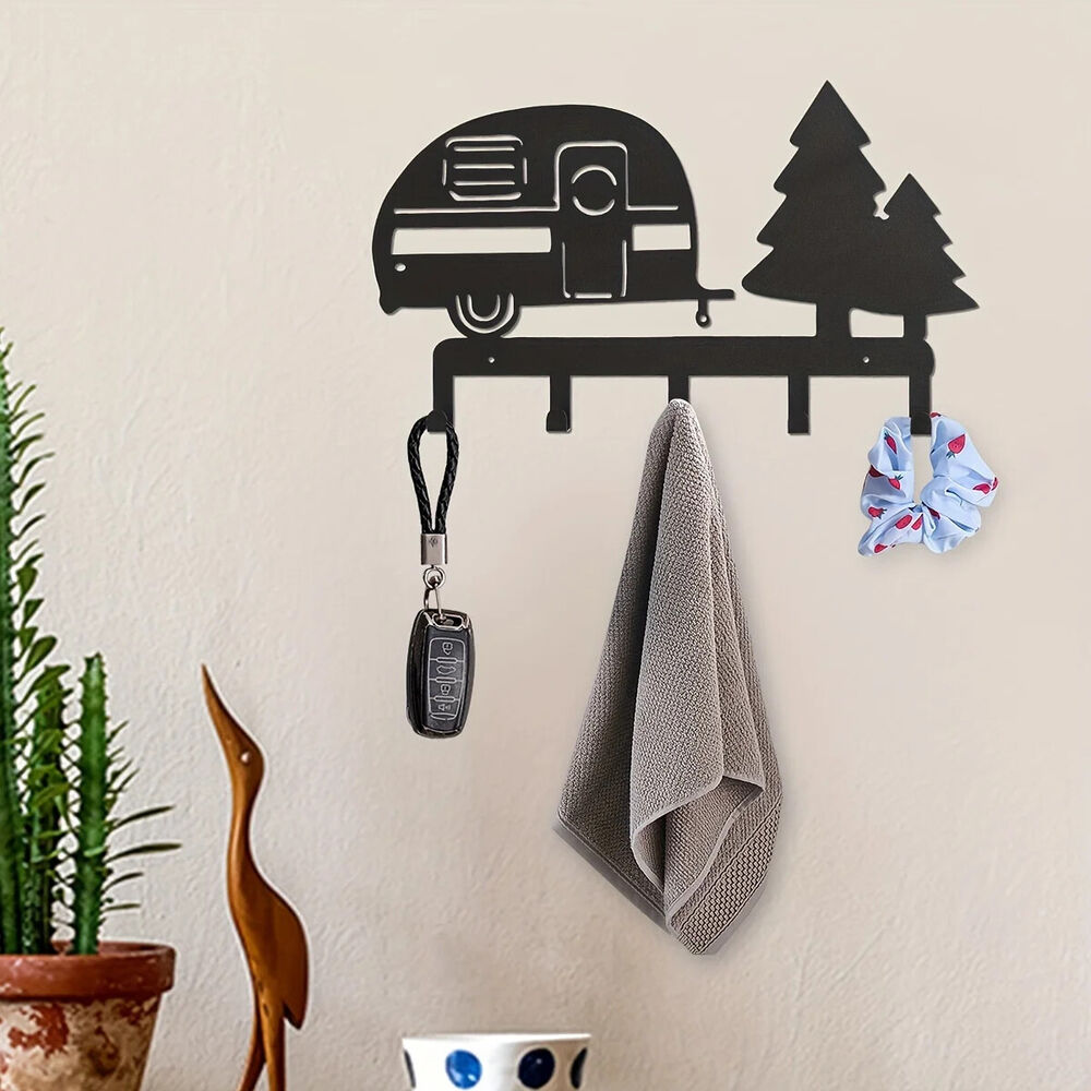 CIFBUY Metal Key Rack Holder - Household Multi-Purpose Clothes Bag Key Hooks