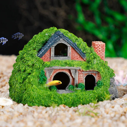Aquarium Ornaments Ceramics Fish Tank Shrimp Landscape Purple Sand Pottery Decor
