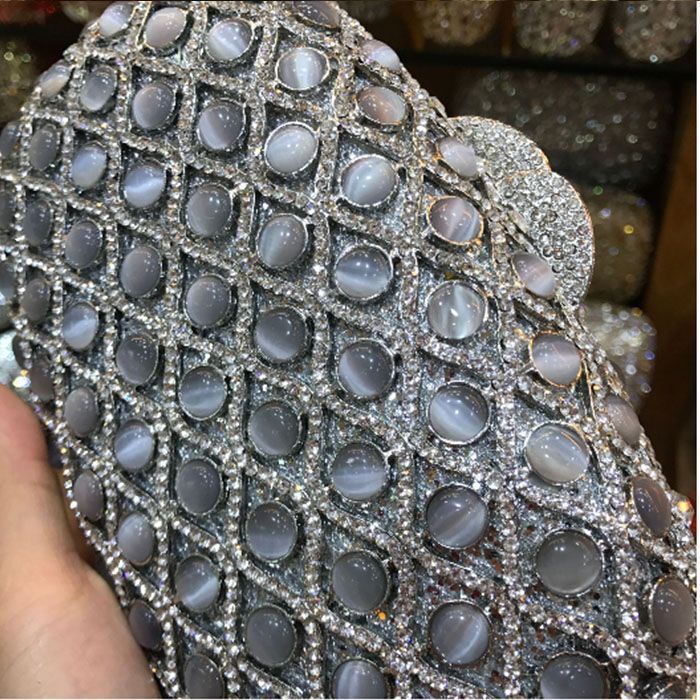 Crystal Diamond Day Clutches Shoulder Bag Evening Purse Women Wedding Handbag