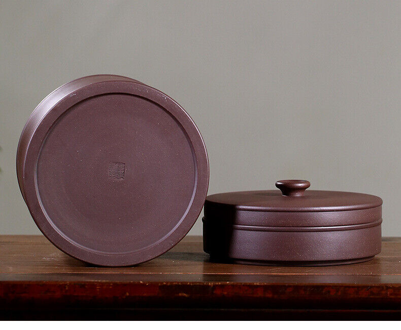 Handmade Sealed Tea Canister For Puer Tea Cake Smell Proof Yixing Zisha Clay Big