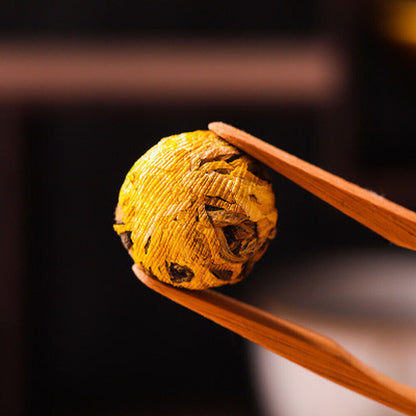 500g/1.1LB Gold chrysanthemum Dian Hong Blooming Tea Ball Black Tea Dragon