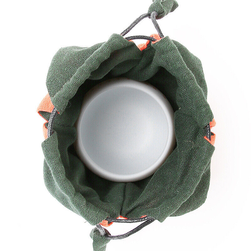 Tea Cup Drawstring Bag Travel Teaware Storage Pouch Portable Collect Teacup Bag