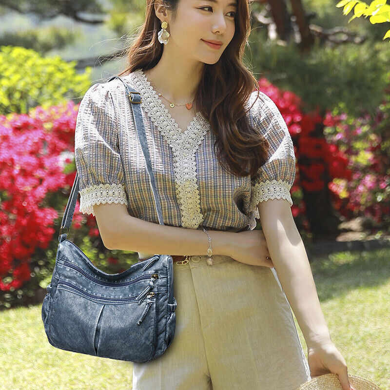 Women Bags Shoulder Bag Leather Handbags Shoulder Crossbody Classic Pack Brown