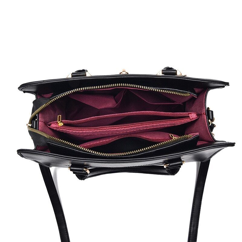 Leather Handbags Women Bag Female Bags Trunk Tote Shoulder Bag Ladies