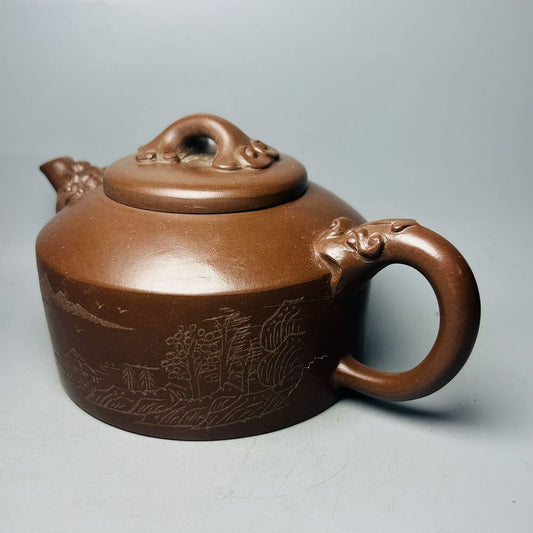 Vintage Chinese Yixing Purple Clay Teapot Zisha Ceremony Teaware Collection Rare