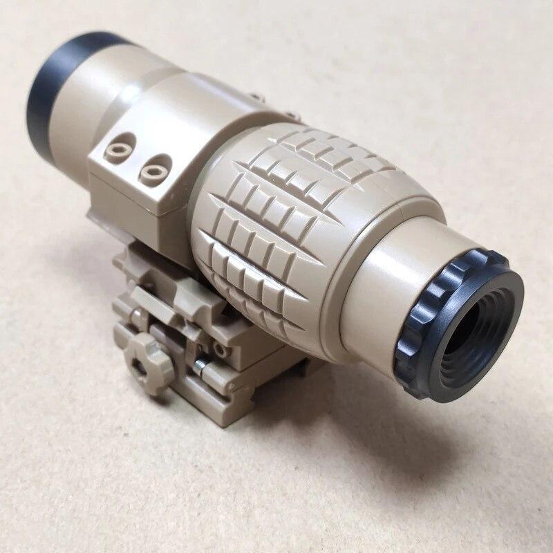 3x Telescope Magnifier Scope Sighting W/ Fts Flip To Side Mount Fits Holographic
