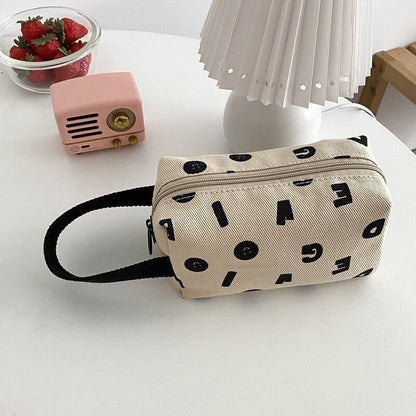 Canvas Cosmetic Bag Cotton Cloth Make Up Pouch Little Handbag Clutch Travelling