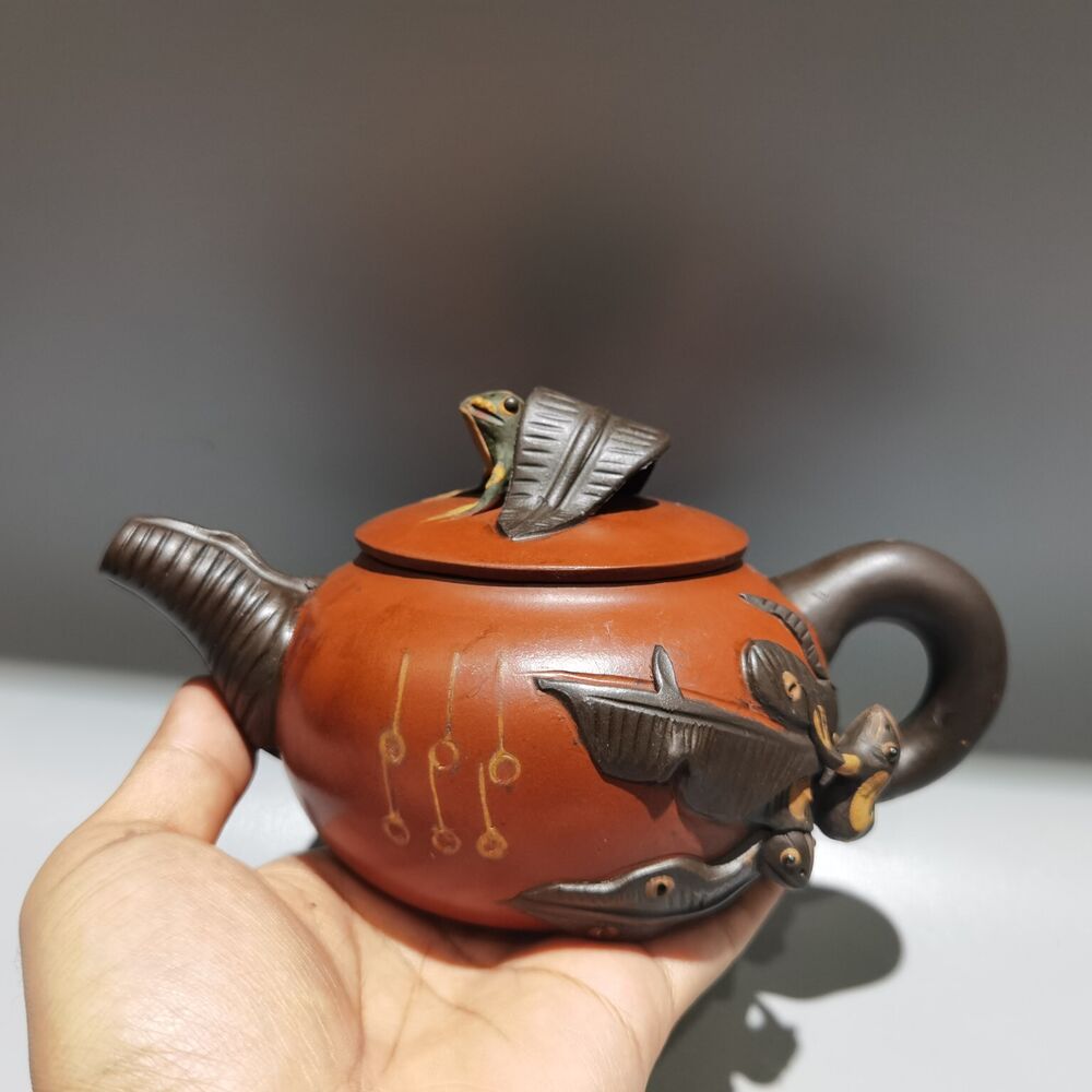 chinese yixing purple clay teapot tea set pot zisha ceramic cute decor figurine