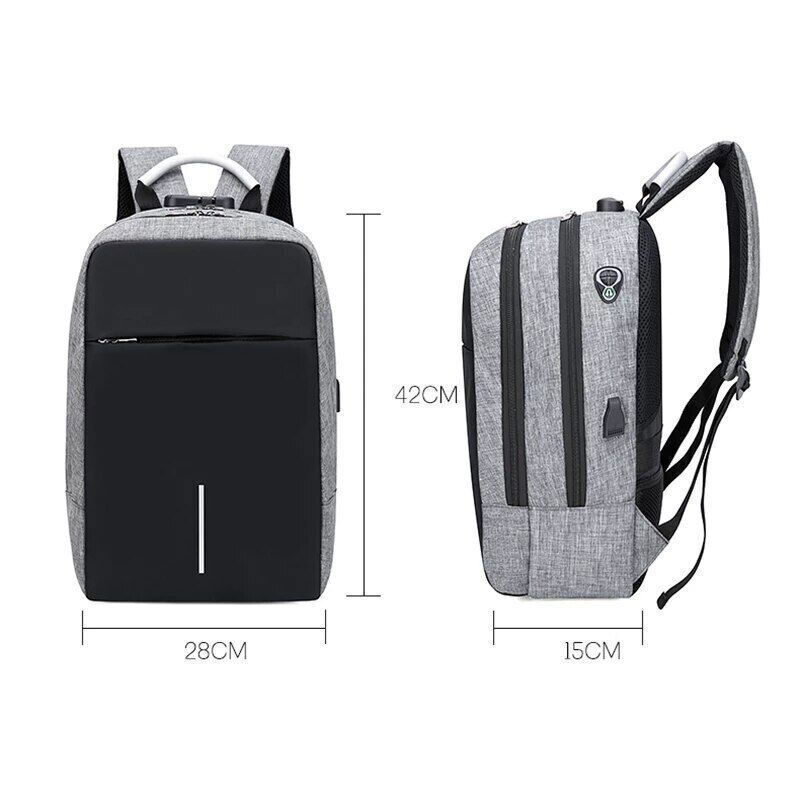 Business Laptop Backpack Bag Laptop 15.6 Inch Charging Schoolbag Oxford Cloth