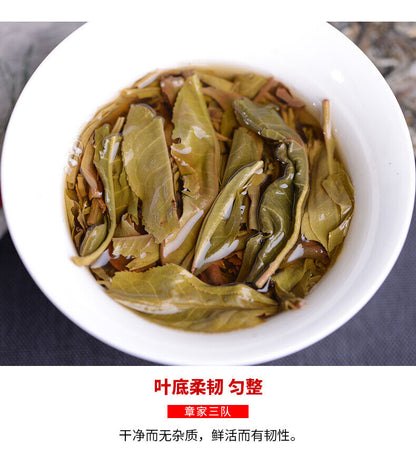 Haiwan Zhang Jia San Dui Puer Tea Bulang Famous Mountain Aged Tree 500g