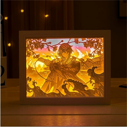 New Genshin Impact Hutao GanYu Paper Carving Lamp Touch Control Rechargeable