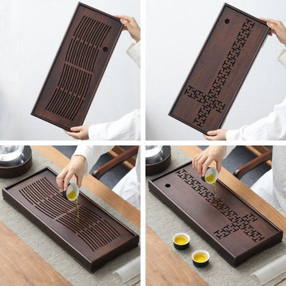 Chinese Wooden Tea Tray With Water Storage|Gong Fu Tea Tray