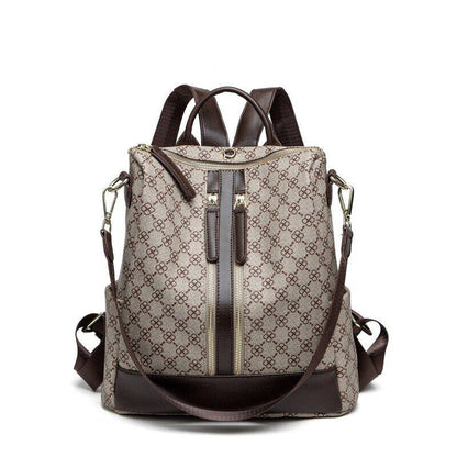 Women Pack Bag Bags Brand Design Monogram Anti-theft Backpack Girl Printing