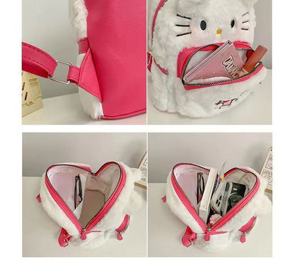Plush Toy Bag Cartoon Doll Kuromi Hellokitty Doll Backpack