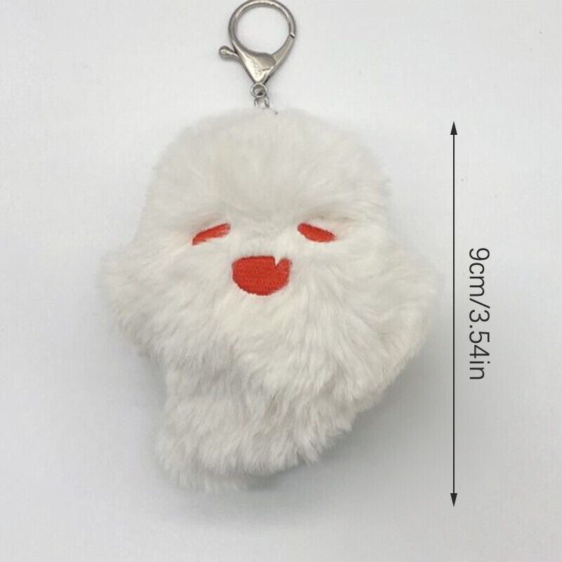 Cute Doll Anime Keychain Hu Tao Ghost Kawaii Plush Stuffed Cartoon Bag Pendant