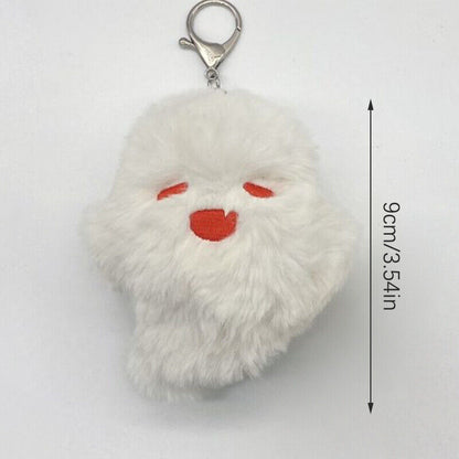 Cute Doll Anime Keychain Hu Tao Ghost Kawaii Plush Stuffed Cartoon Bag Pendant