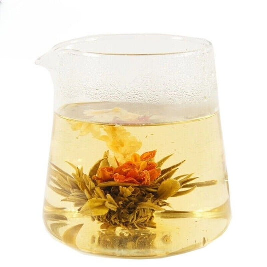 Man Tian Xian Tao Blooming Tea Silver Needle Gomphrena Globosaa Marigold 20pcs