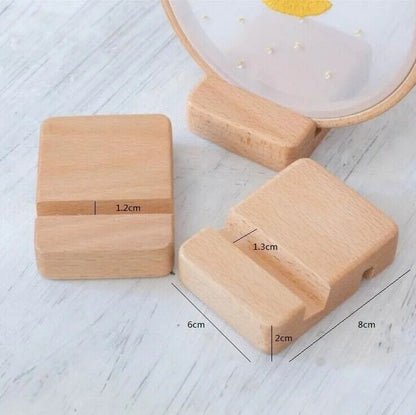 Embroidery Hoops Stands 5Pcs Wooden Base Cross Stitch Ring Decor Holders 8x6x2cm