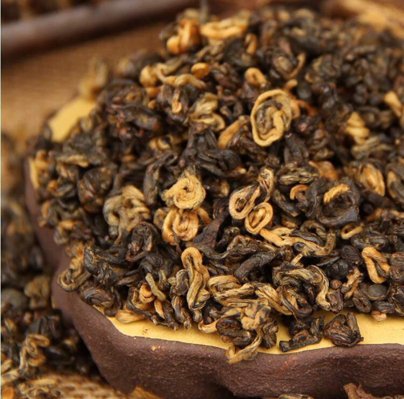Dian Hong Black Tea Yunnan Golden Snail Bud "JingLuoYa" Organic Tea Loose Leaf