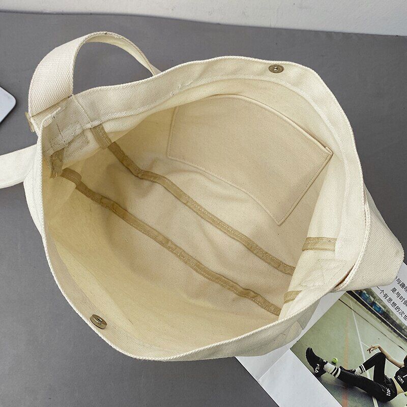 Student's Canvas Shoulder Bag Women Bags School Bag Ladies Travel Bag