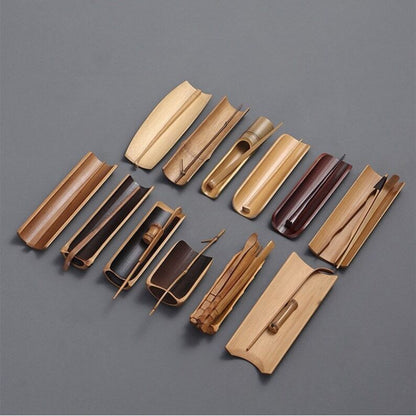 Natural Bamboo Tea Spoon Tea Ceremony Set|Bamboo Tea Accessories