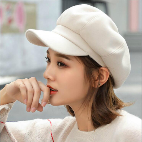 Caps New Arrive Women Newsboy Cap Baker Peaked Beret Driving Hat Sunscreen Hats