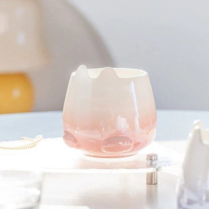 Ceramic Gradual Color Bunny Mug for Girl Cute Rabbit Cup 430 ml