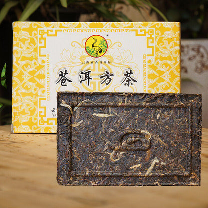 Cang Er Fang Cha * 2011 Xiaguan Raw Puer Tea Shen Pu Erh Aged Pu-erh Brick 250g