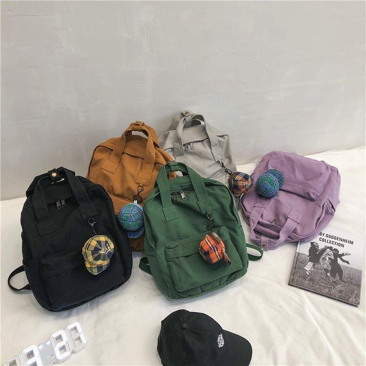 Women Backpack Fashion Solid School Bag Teenage Backpacks Travel 36*30*16cm 1 PC