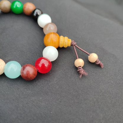 Bodhi Mala Monk Tibetan Rosary Buddha Amitabha Praying Multiple Colors Bracelet