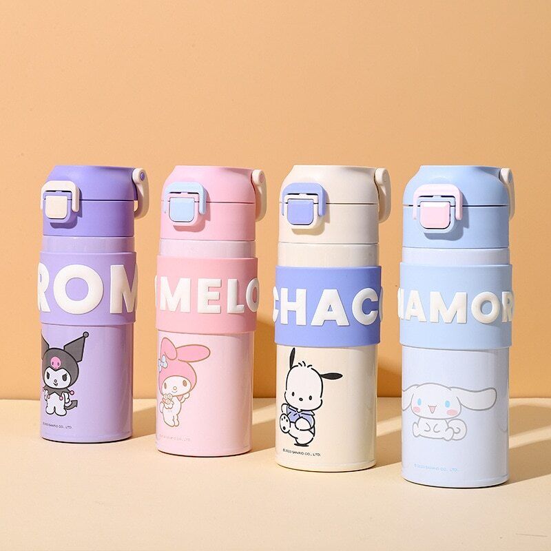 Thermos Mug Cinnamoroll Kuromi My Melody Stainless Steel Water Cup Water Bottle