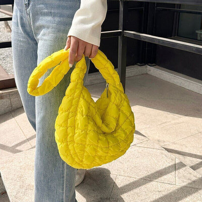 Casual Handbag for Women Cloth Shopper Shopping Bag Fabric Shoulder Side Bag