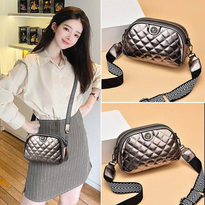 PU Leather Women Bags Handbags Women Bags Wide Strap Ladies Shoulder Bag