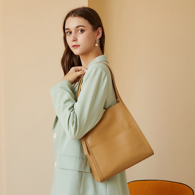 Fashion Women's Ladies Faux Leather Tote Bag Shopper Shoulder Bag Handbag Purse
