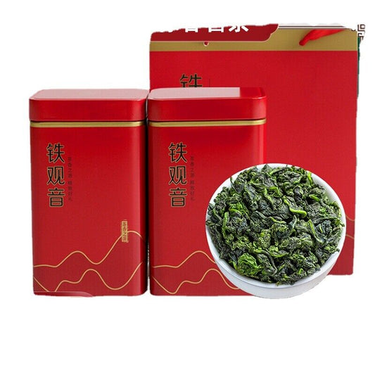 200g Cans Strong Aroma Tieguanyin Tea Fujian Anxi Tieguanyin Oolong Tea