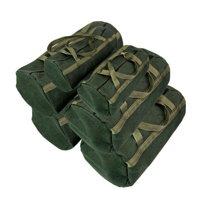 Durable Thick Green Canvas Pouch Tool Bags Storage Organizer Instrument Case