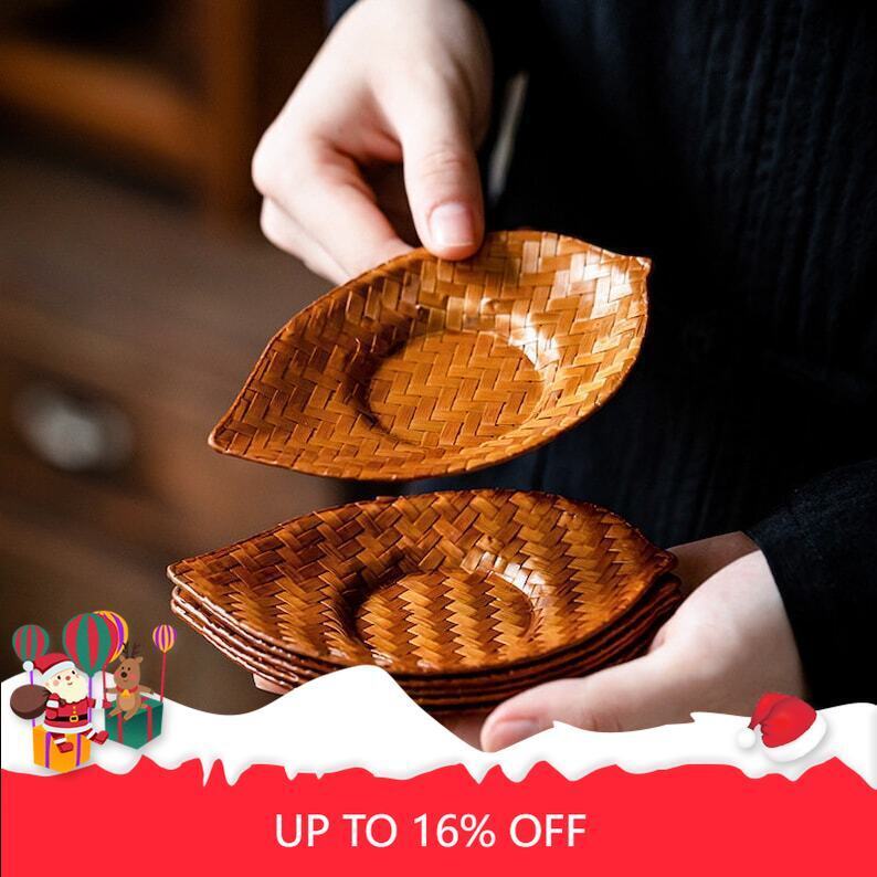 Hand-Woven Bamboo Tea Coasters|Tea Accessories
