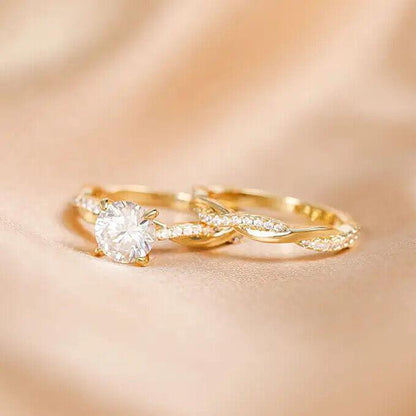 Anillos Sortijas De Oro 18k De Compromiso Matrimonio Boda Para Mujer Tres Tonos