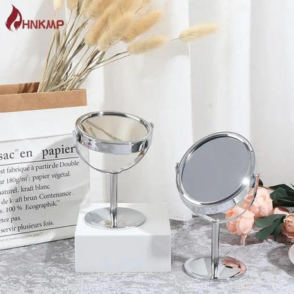 Double Sided Swivel Vanity Mirror with 3 x Magnification,Tabletop Makeup Mirror