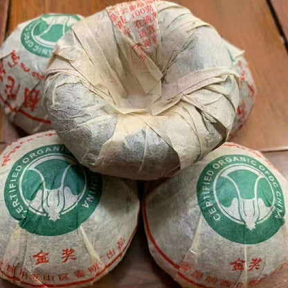 400g Aged Puerh Tuocha 2003 Yunnan Pu'er Raw Tea Golden Award Pu-erh Old Tuo Tea