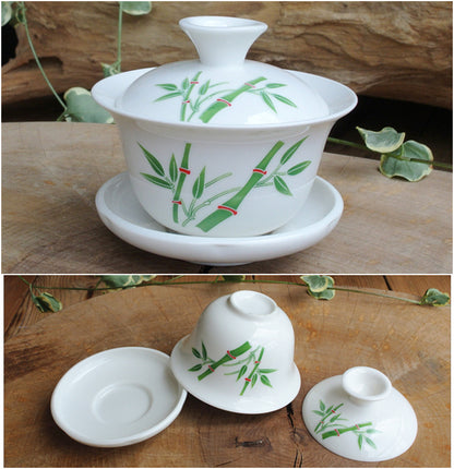 8cm Cover Tea Bowl Cover Flying Saucer Cover Blue and White China Cup Set