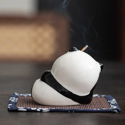 Ceramic Panda Incense Holder for Sticks