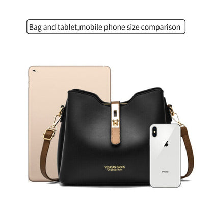 Womens Faux Leather Shoulder Bag Crossbody Handbags Messenger Purse Tote Satchel